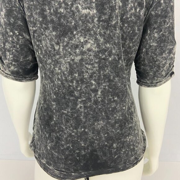 Promesa Women's Bodysuit Top Size L Short Sleeve Dark Grey NWT - Picture 6 of 8